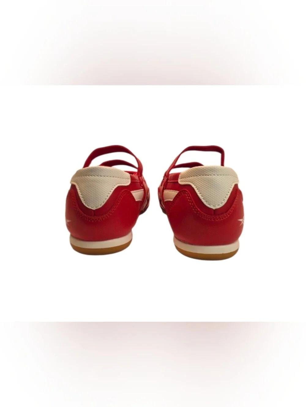 New Reebok Red Mary Jane Ballet Sneakers Double Strap Shoes Women's Sizes